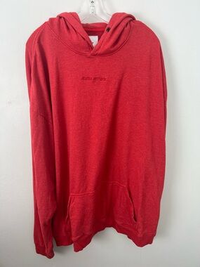 Daniel Patrick Red Hoodie Center Logo